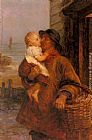 Frederick Morgan Canvas Paintings - A Welcome For Daddy